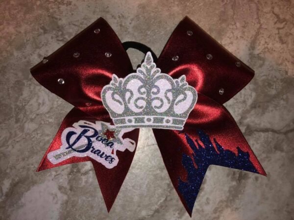 crown center cheer bow