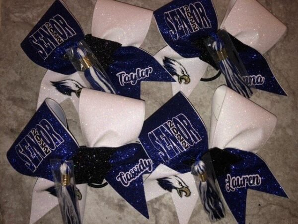 Senior Cheer Bow with Grad Cap and Tassel - Image 7